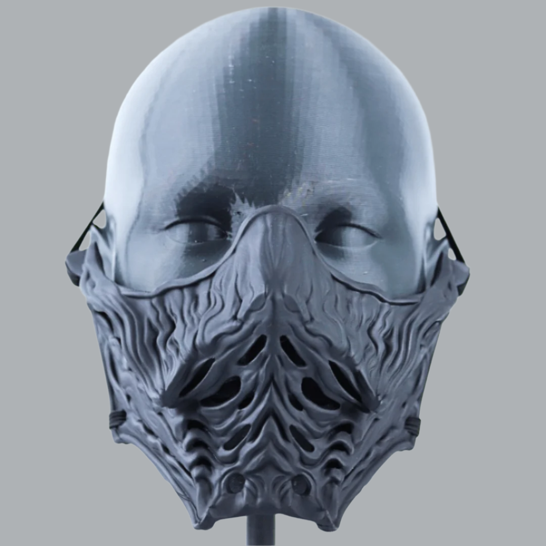 Space Armory Ninja Samurai Warrior Mask Matte Black