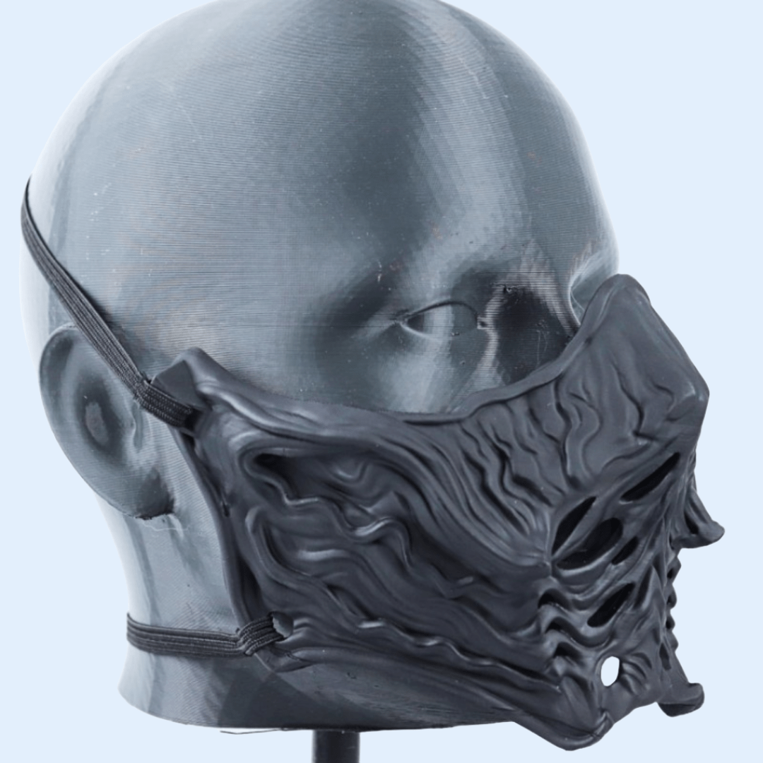 Space Armory Ninja Samurai Warrior Mask Matte Black