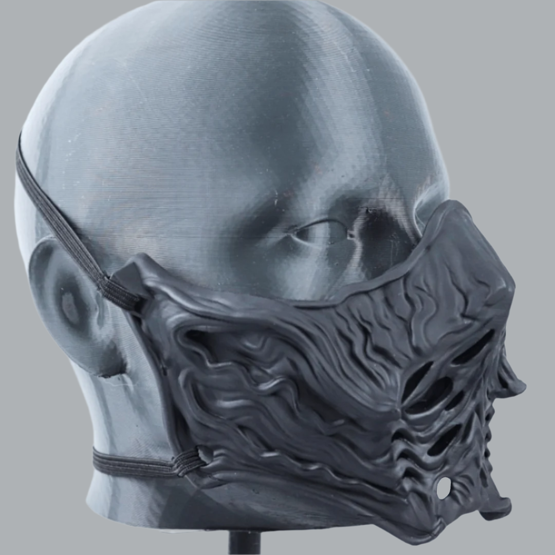 Space Armory Ninja Samurai Warrior Mask Matte Black