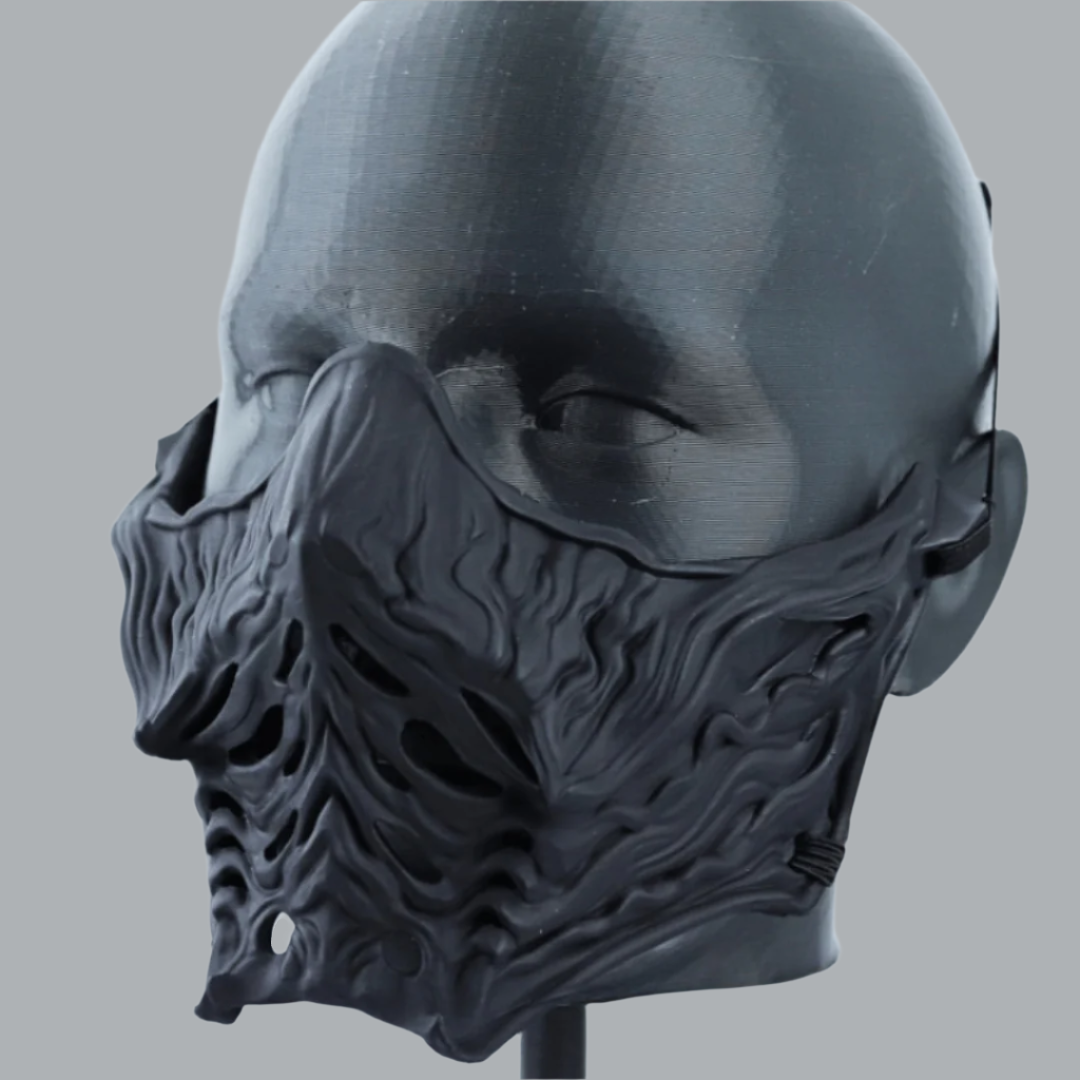 Space Armory Ninja Samurai Warrior Mask Matte Black