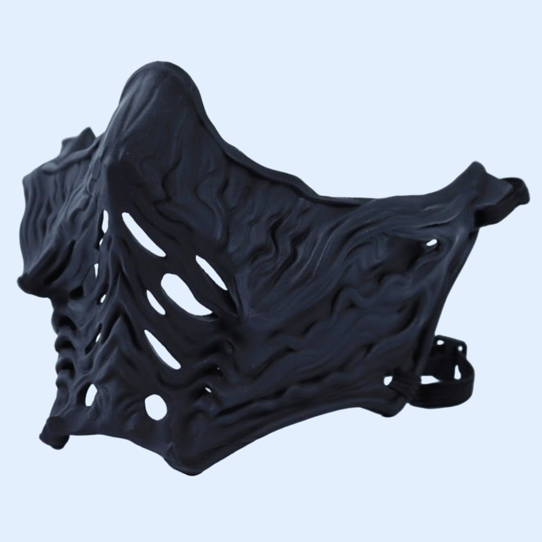 Space Armory Ninja Samurai Warrior Mask Matte Black