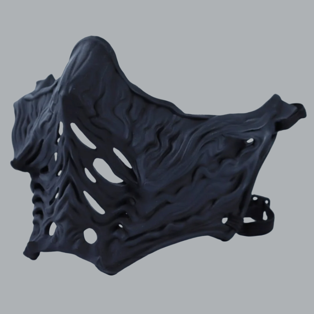 Space Armory Ninja Samurai Warrior Mask Matte Black