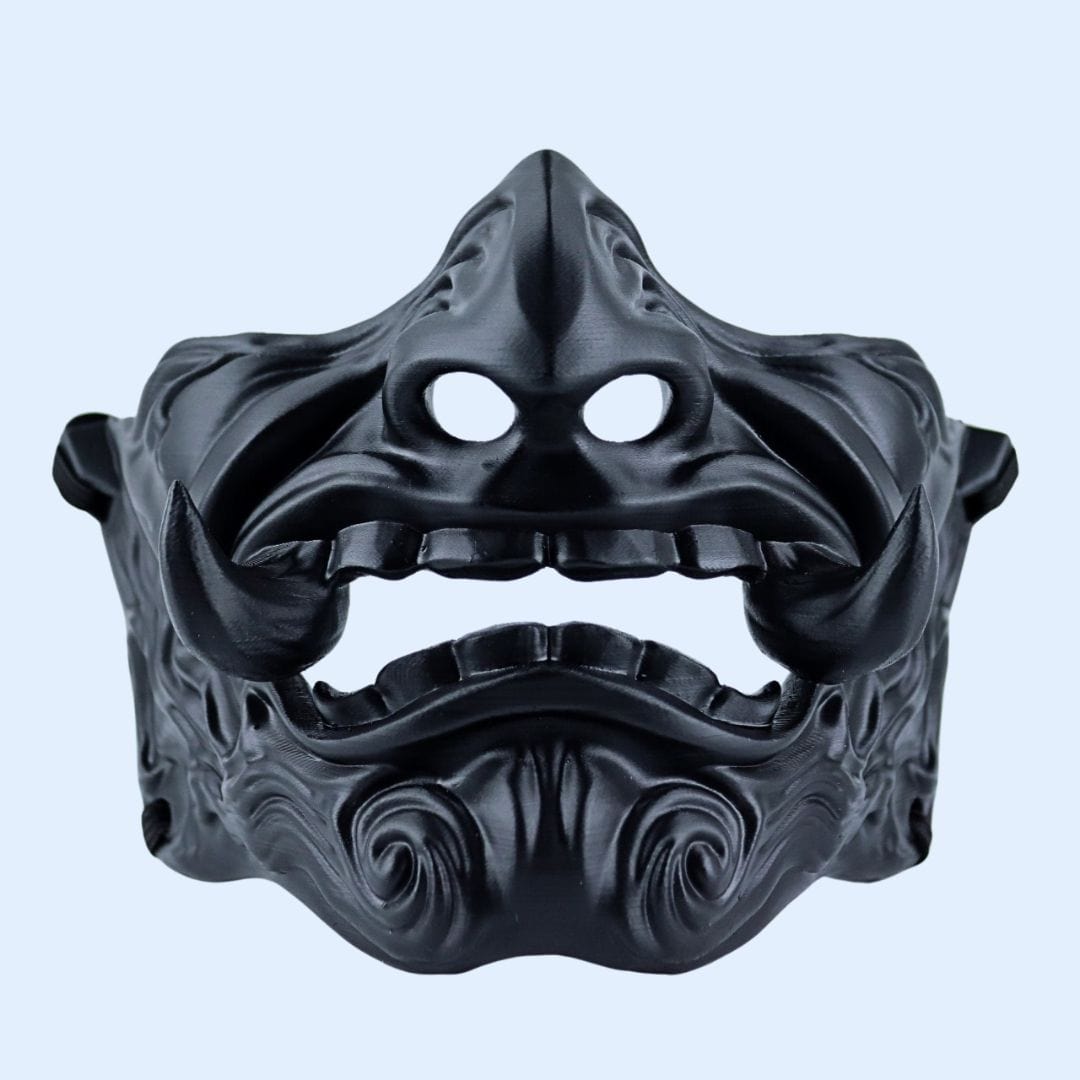 Space Armory Oni Mask Full Matte Black Masks