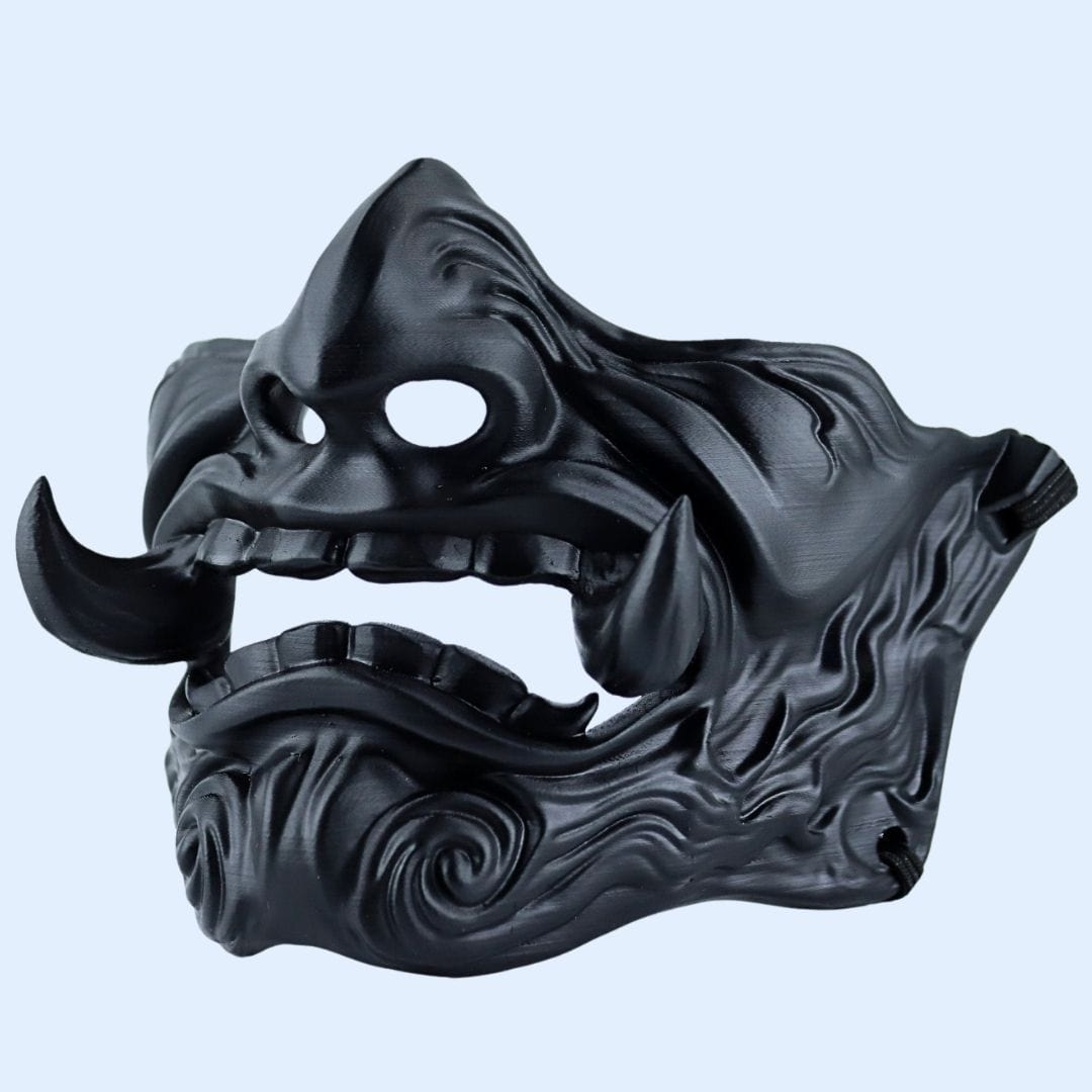 Space Armory Oni Mask Full Matte Black Masks