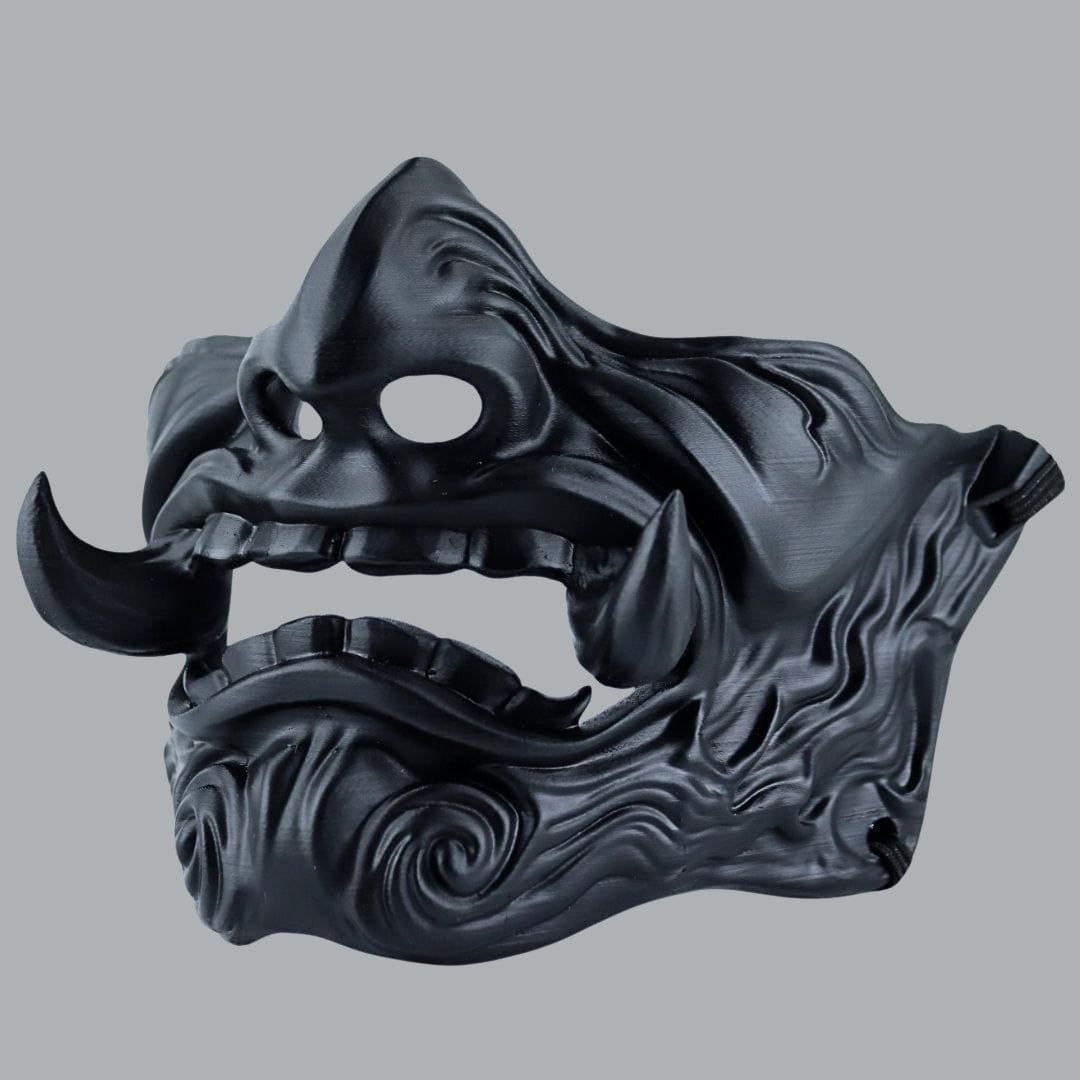 Space Armory Oni Mask Full - Matte Black Masks
