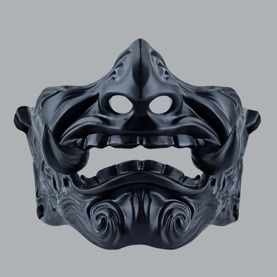 Space Armory Oni Mask Full - Matte Black Masks