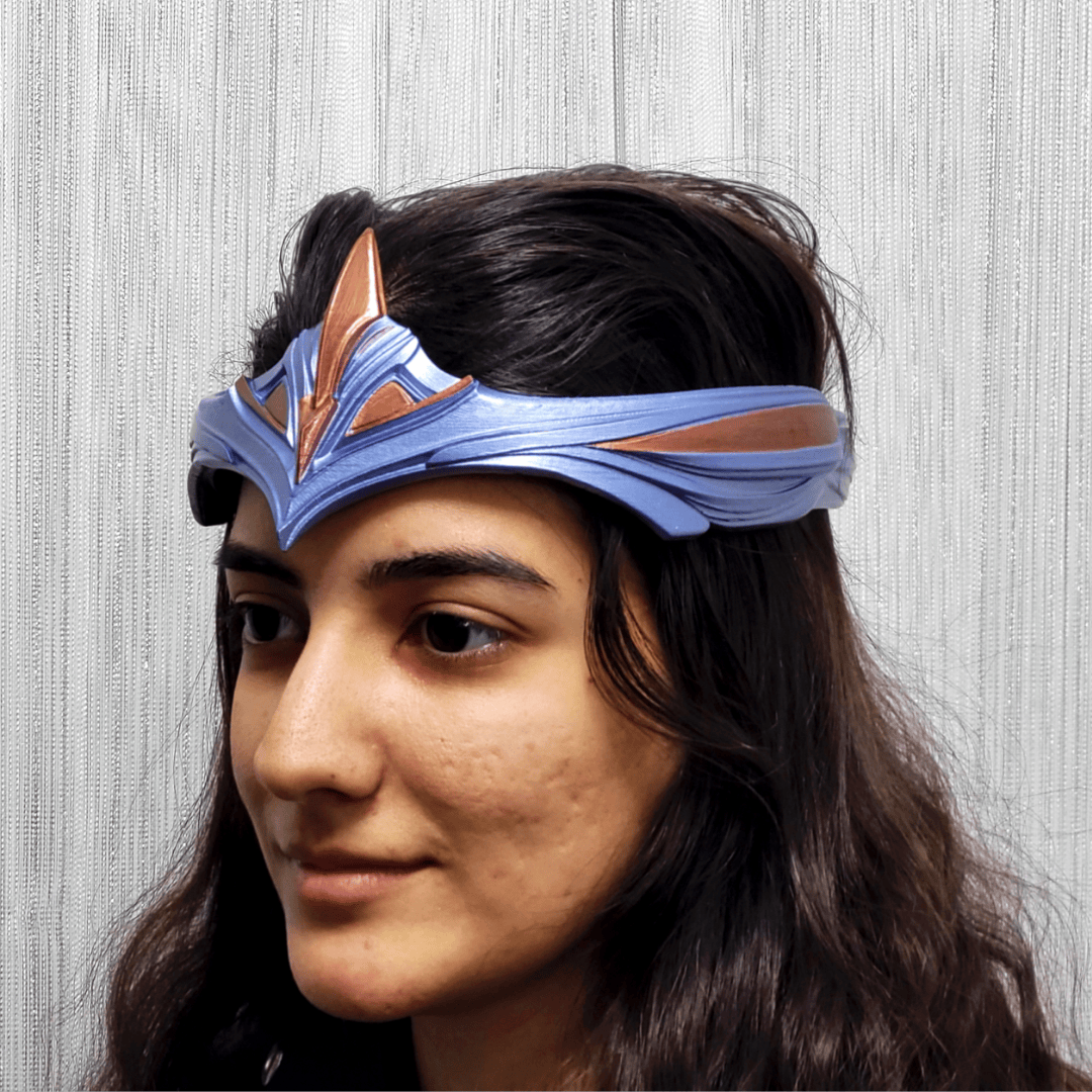 Space Armory Paladiness Circlet Crown - Ice Blue/Copper Masks