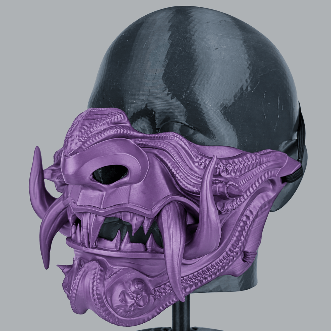 Space Armory Samurai Oni Demon Mask - Infra Violet Masks