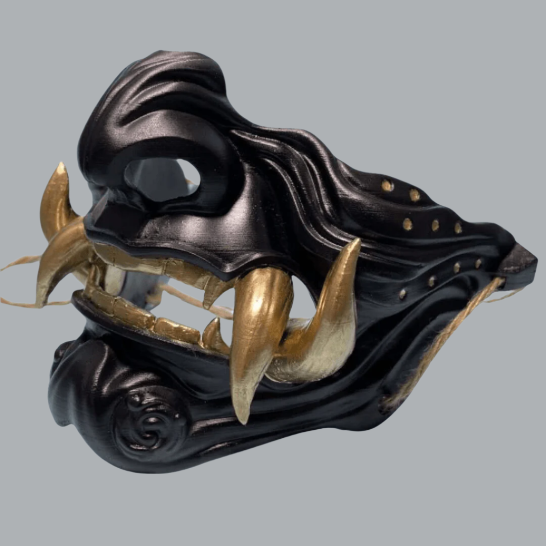Space Armory Samurai Oni Mask Black