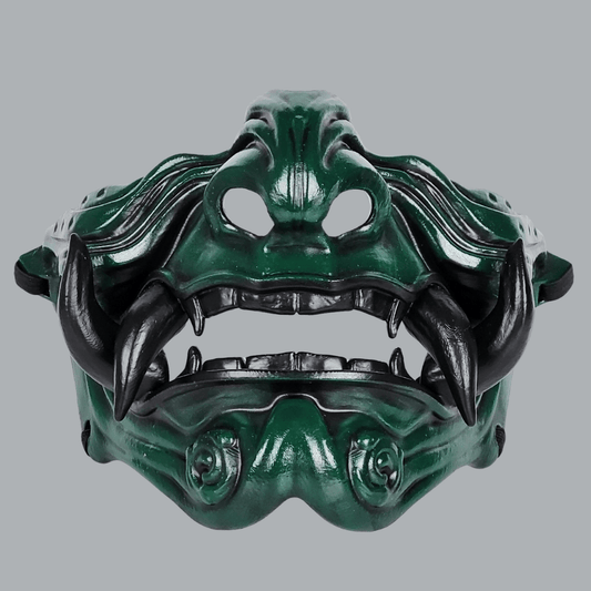 Space Armory Samurai Oni Mask - Green/Black Masks