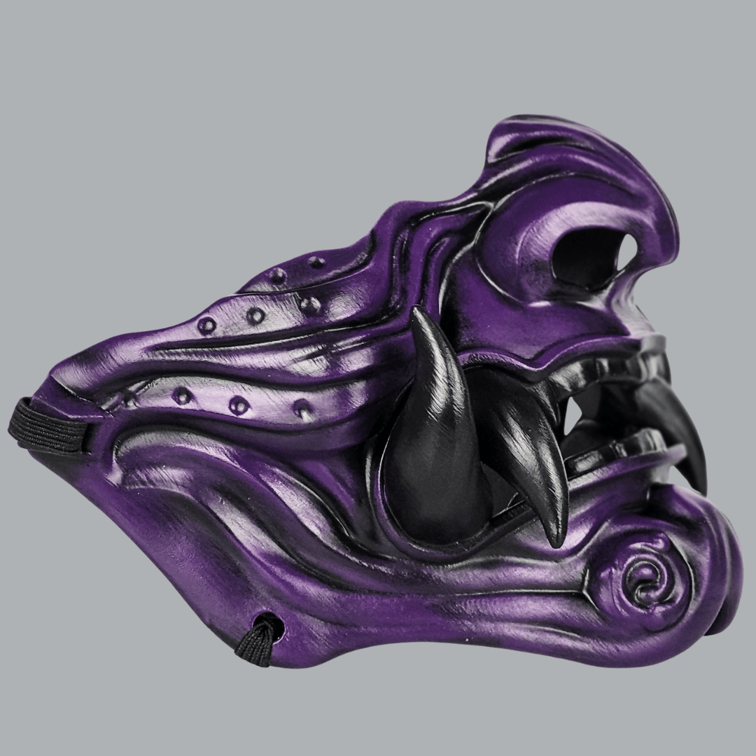 Space Armory Samurai Oni Mask - Purple/Black Masks