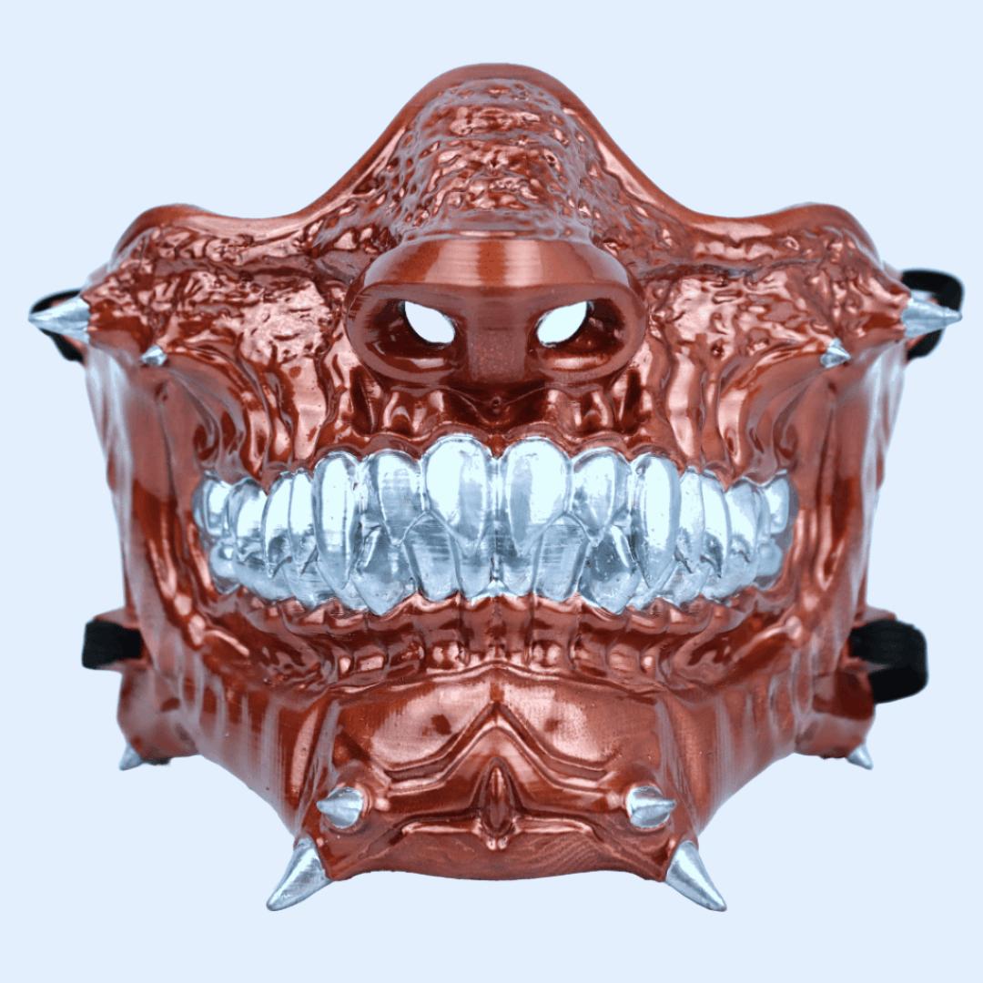 Space Armory Skull Oni Mask Copper Masks