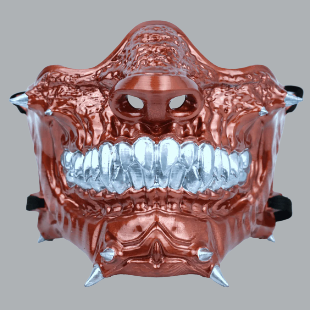 Space Armory Skull Oni Mask Copper Masks