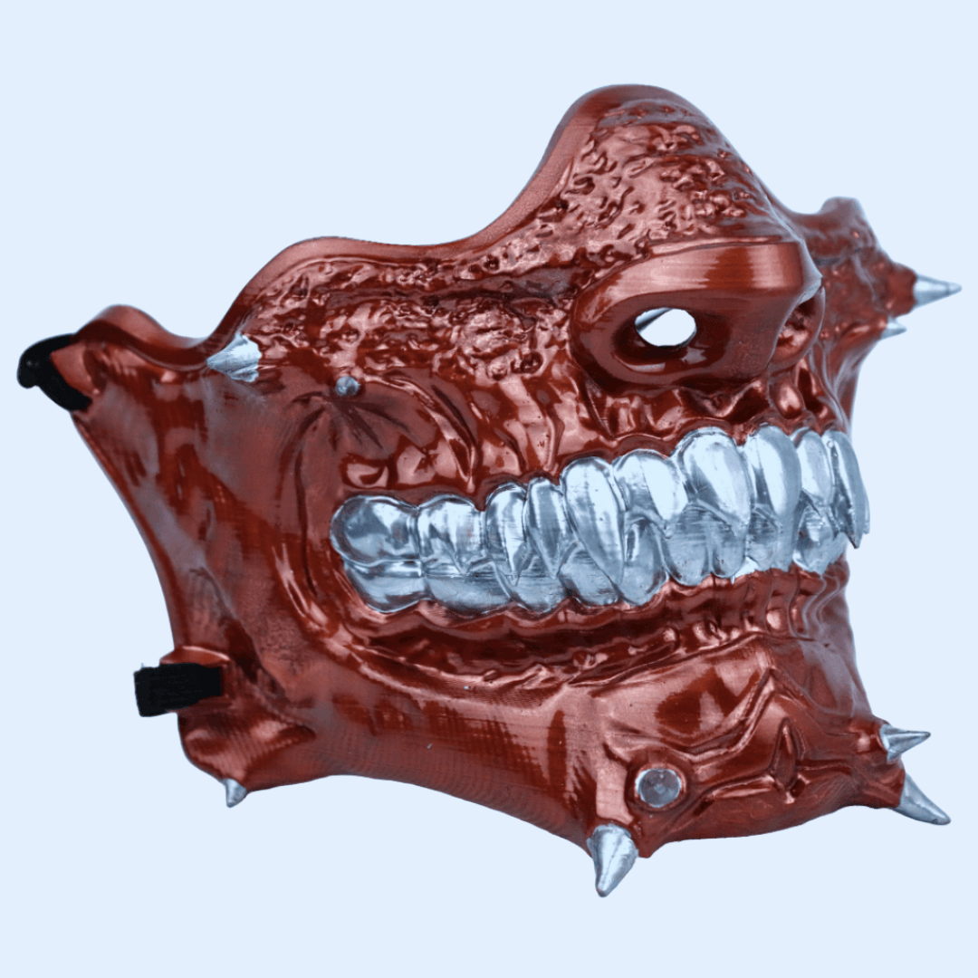 Space Armory Skull Oni Mask Copper Masks