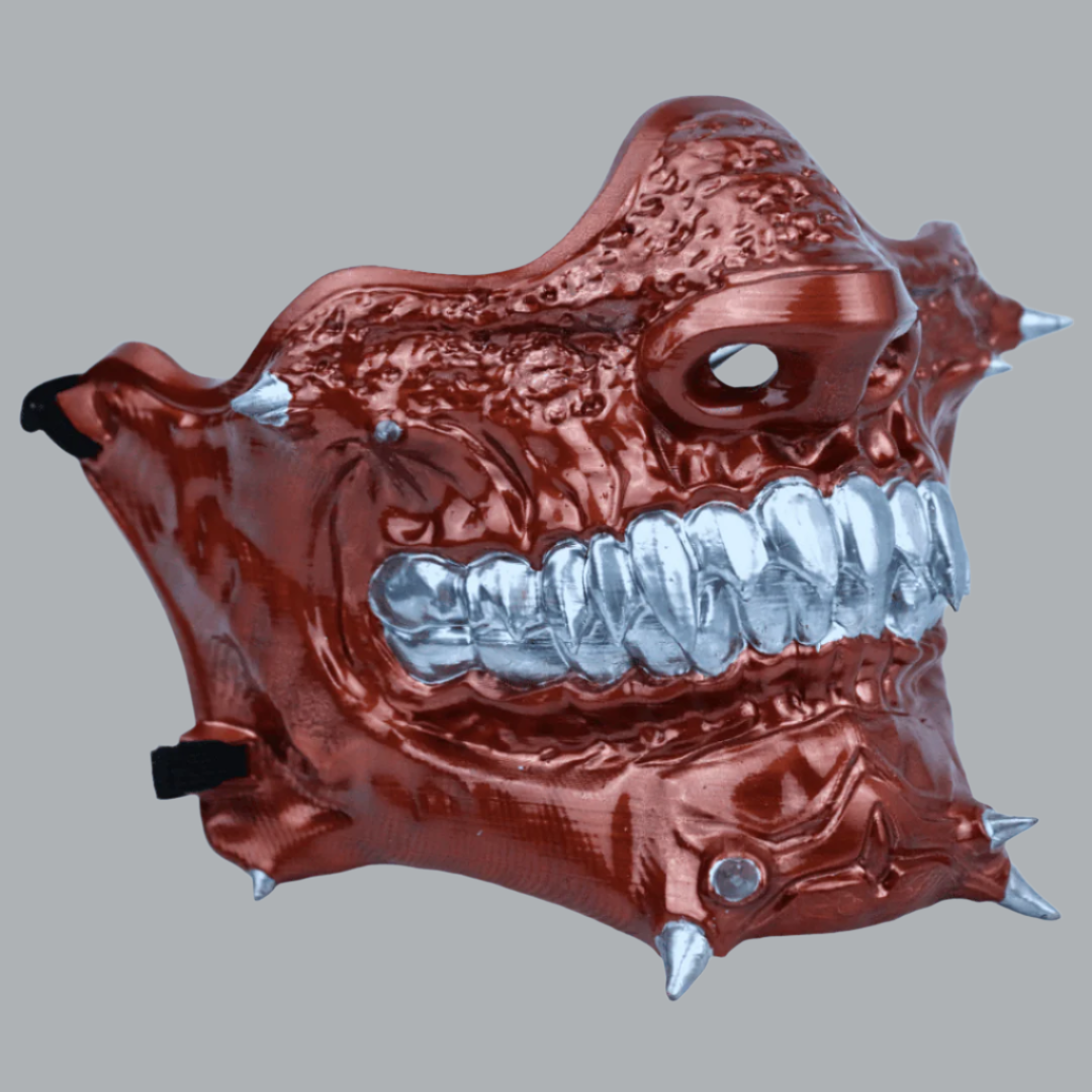 Space Armory Skull Oni Mask Copper Masks