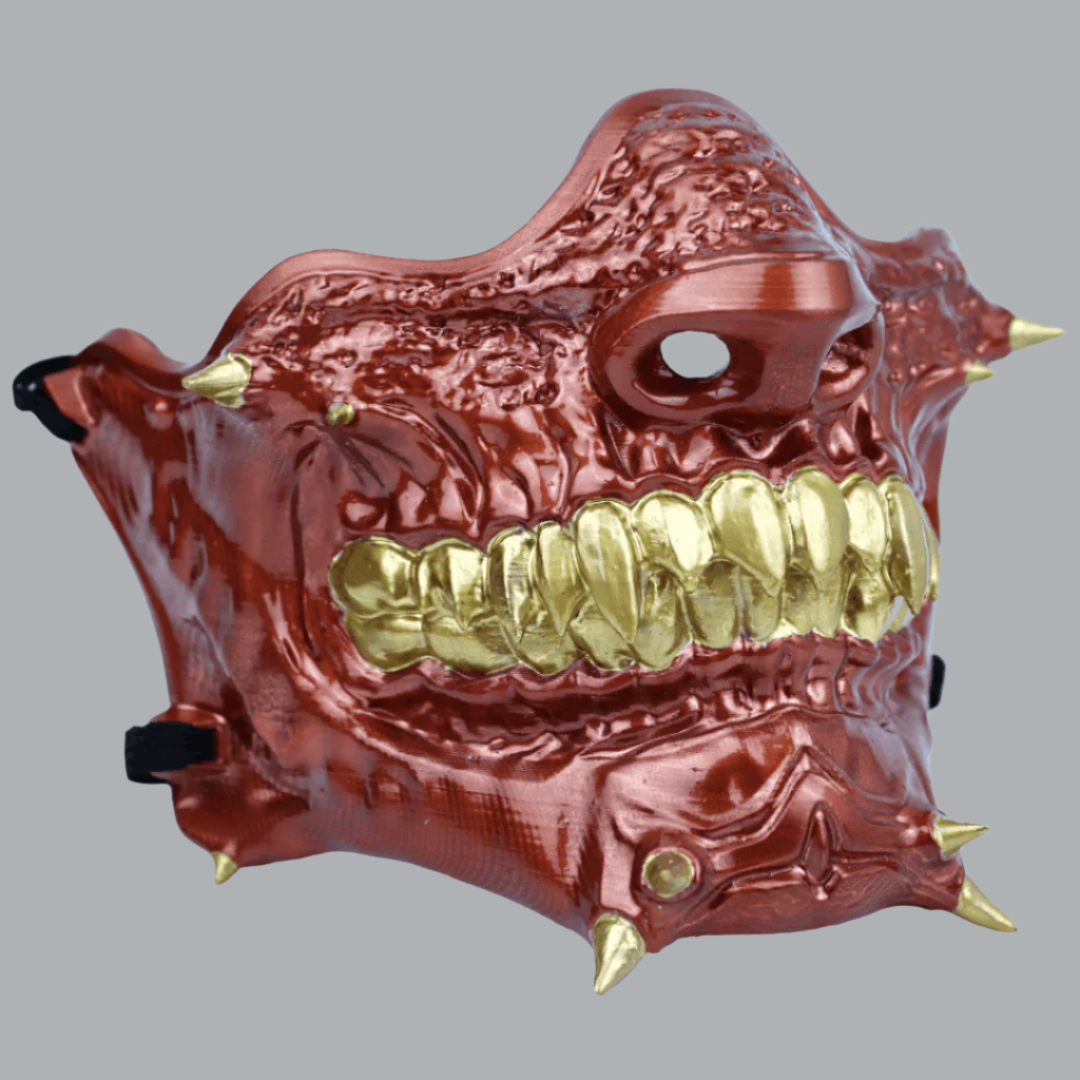 Space Armory Skull Oni Mask Copper Masks