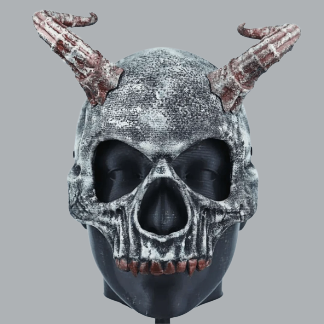 Space Armory Skull Skeleton Mask With Horn
