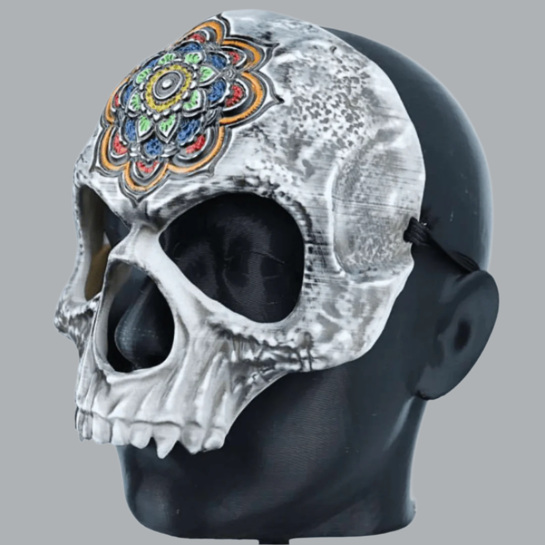 Space Armory Sugar Mandala Skull Skeleton Mask
