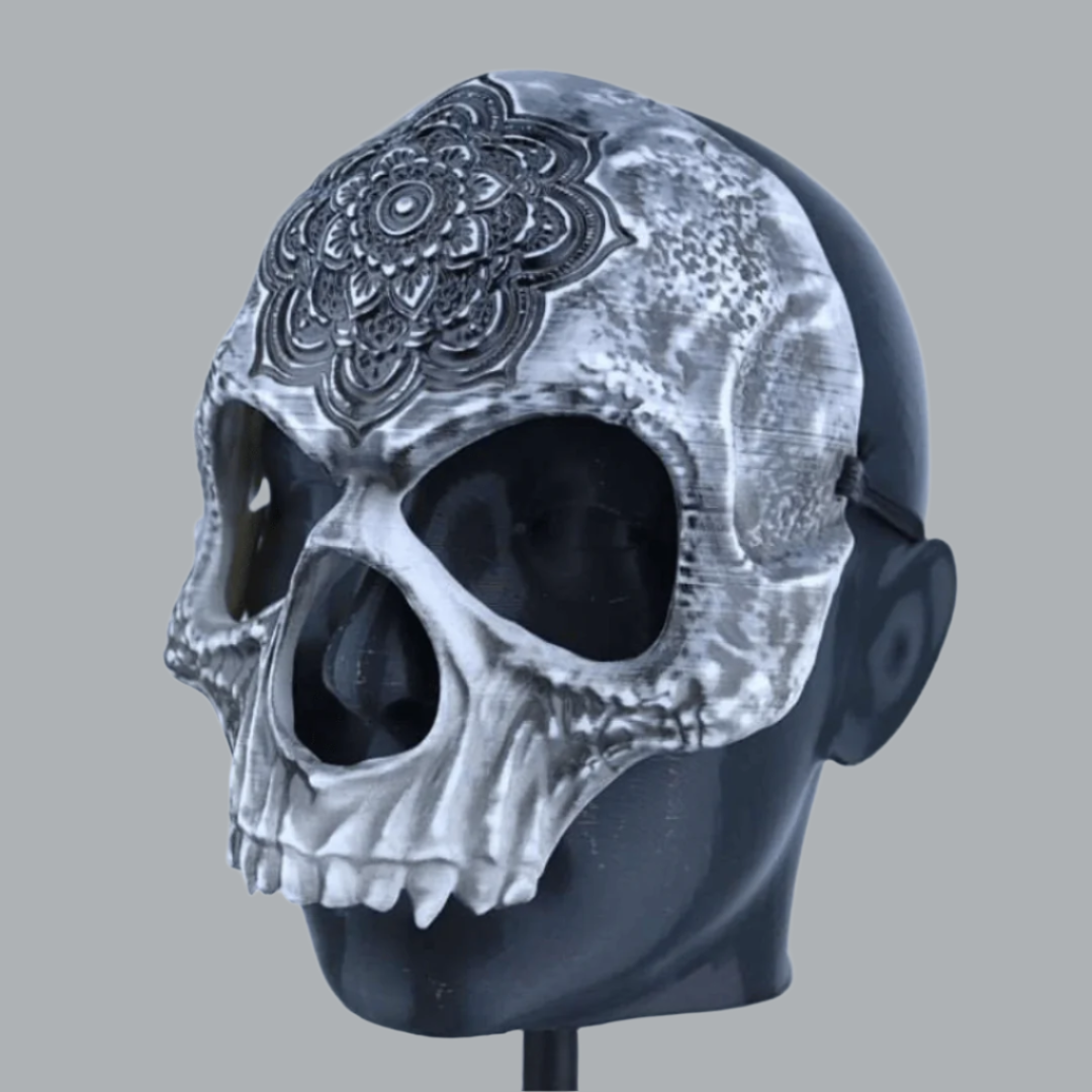 Space Armory Sugar Mandala Skull Skeleton Mask