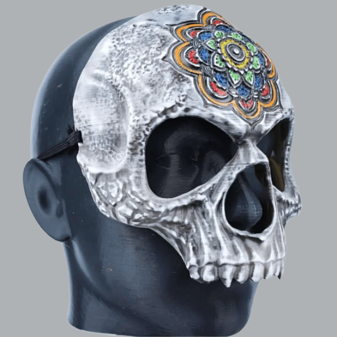 Space Armory Sugar Mandala Skull Skeleton Mask