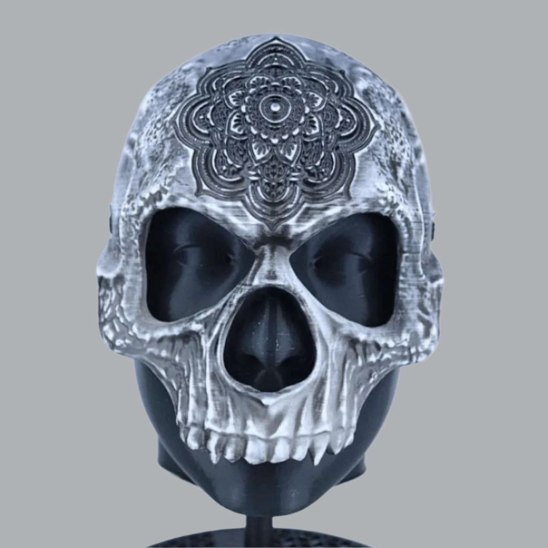 Space Armory Sugar Mandala Skull Skeleton Mask Unpainted Mandala / S