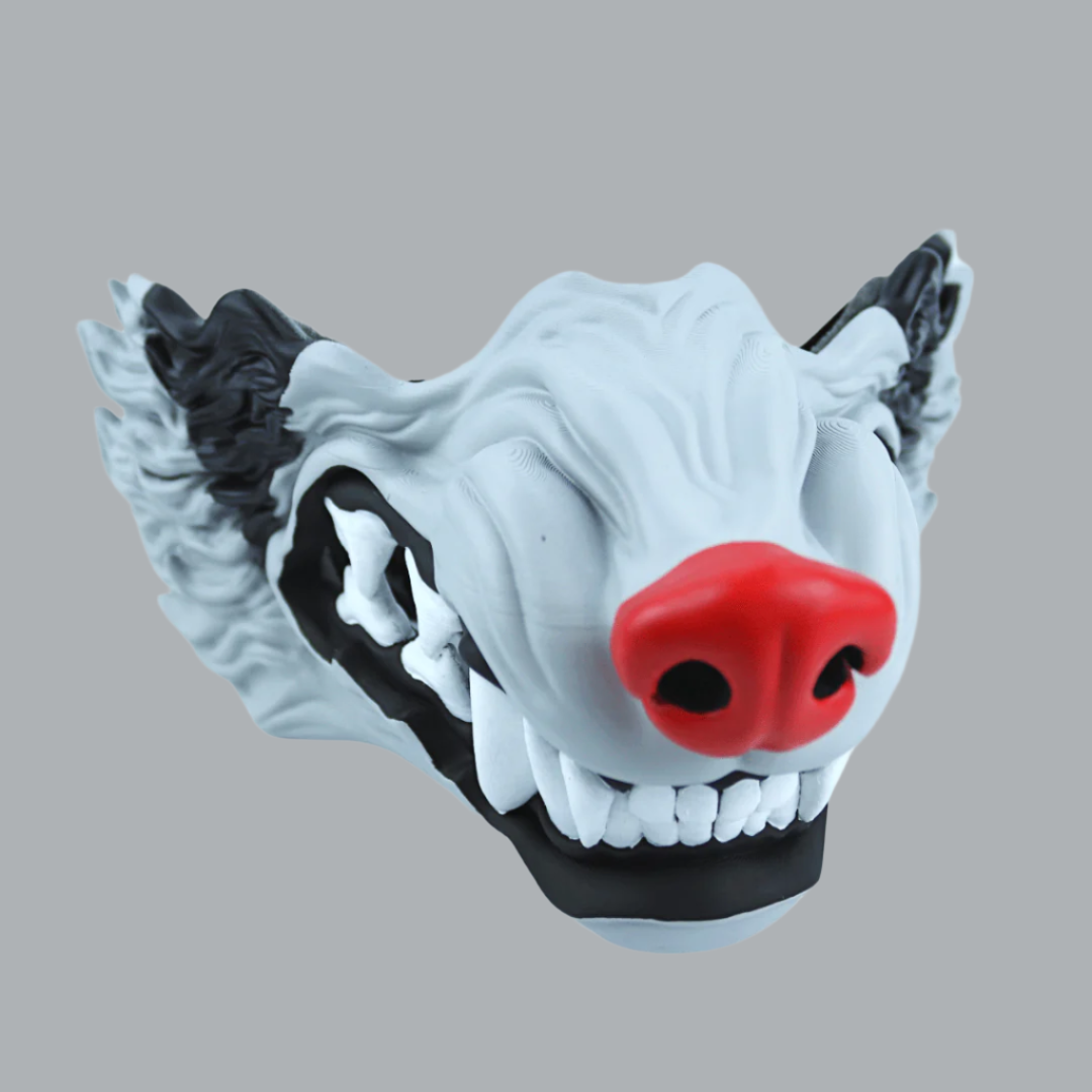 Space Armory Wolf Snarling Animal Face Mask Mightyena Colors