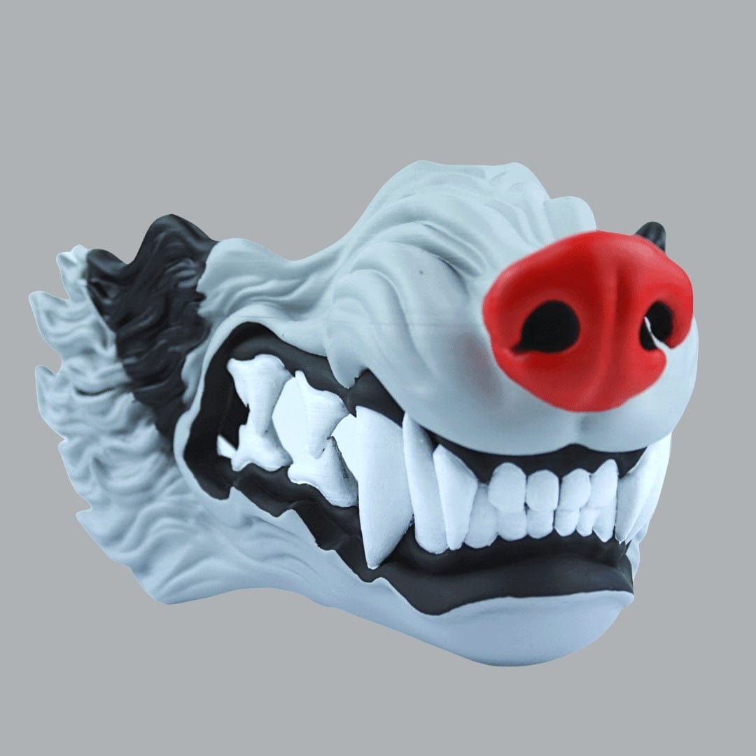 Space Armory Wolf Snarling Animal Face Mask - Mightyena Colors Masks