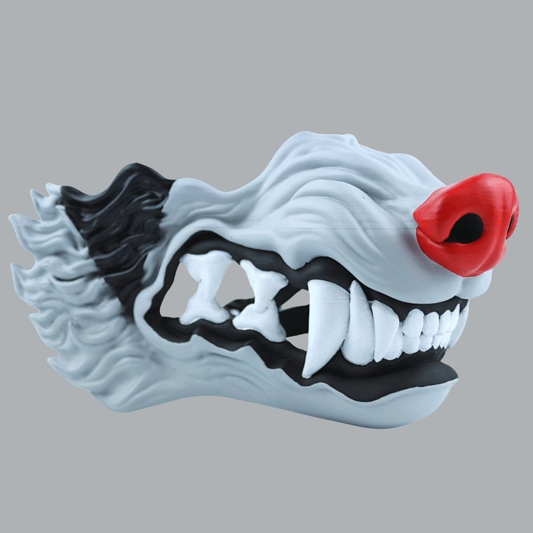 Space Armory Wolf Snarling Animal Face Mask - Mightyena Colors Masks