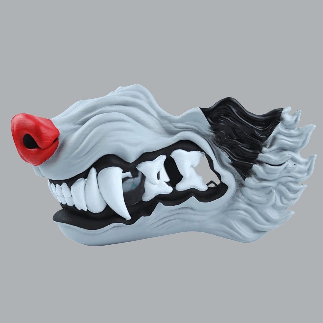 Space Armory Wolf Snarling Animal Face Mask - Mightyena Colors Masks