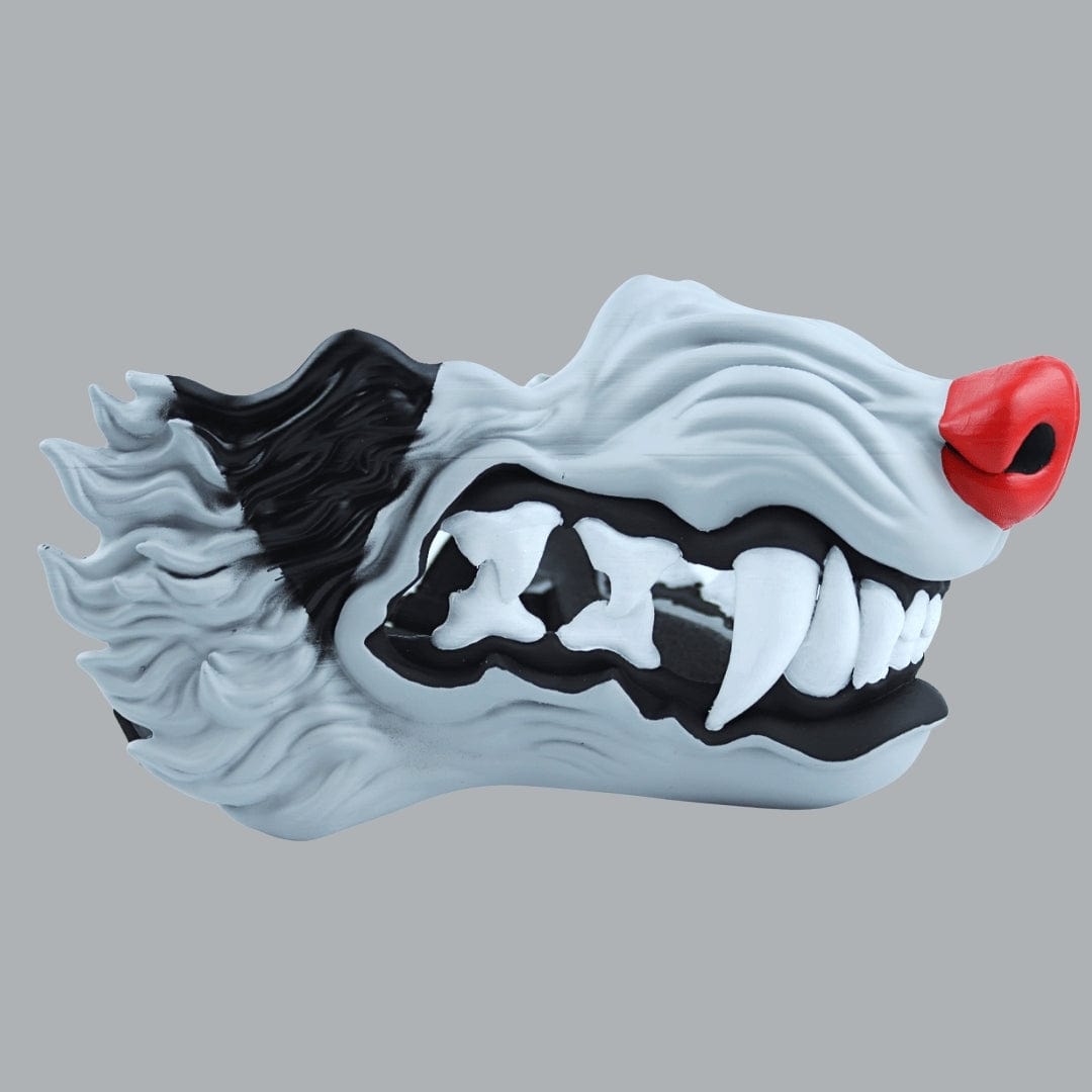 Space Armory Wolf Snarling Animal Face Mask - Mightyena Colors Masks
