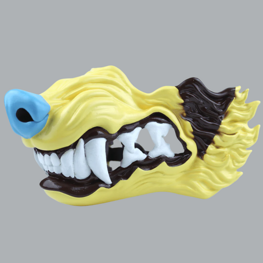 Space Armory Wolf Snarling Animal Face Mask Shiny Mightyena Colors