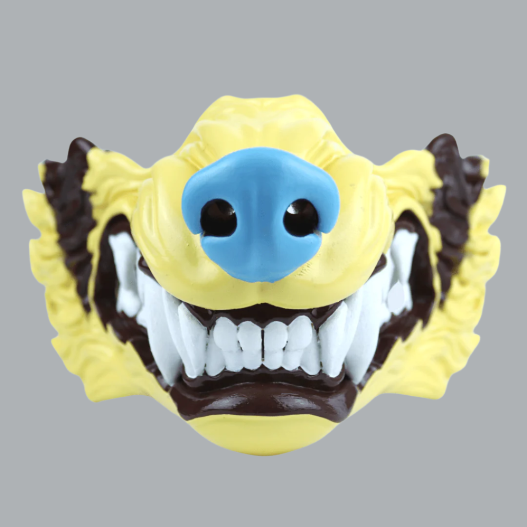 Space Armory Wolf Snarling Animal Face Mask Shiny Mightyena Colors