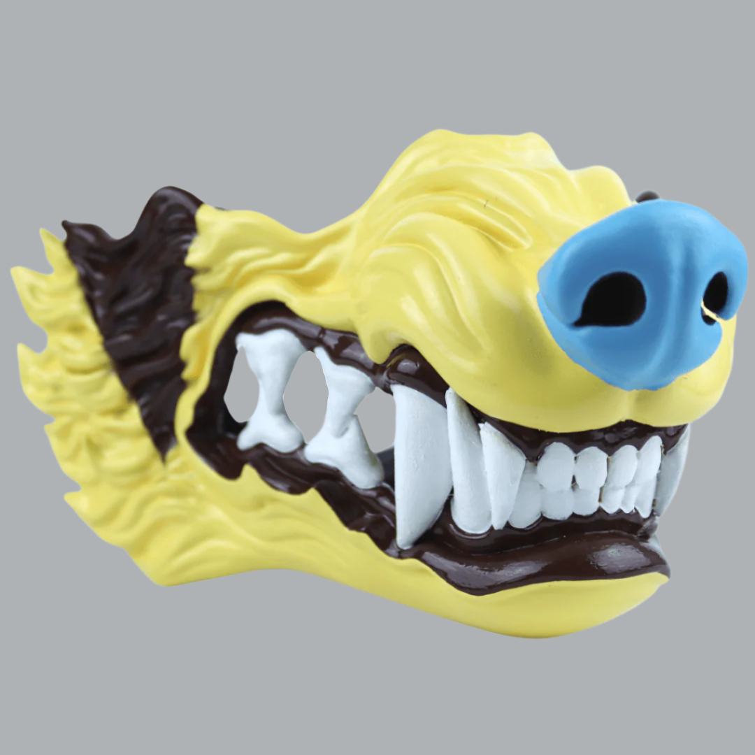 Space Armory Wolf Snarling Animal Face Mask Shiny Mightyena Colors