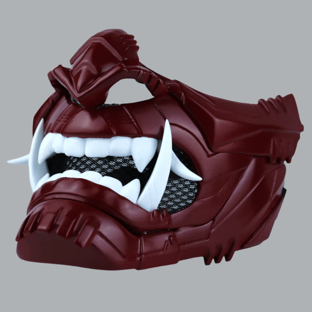 SpaceArmory Cyber Oni Mask Burgundy