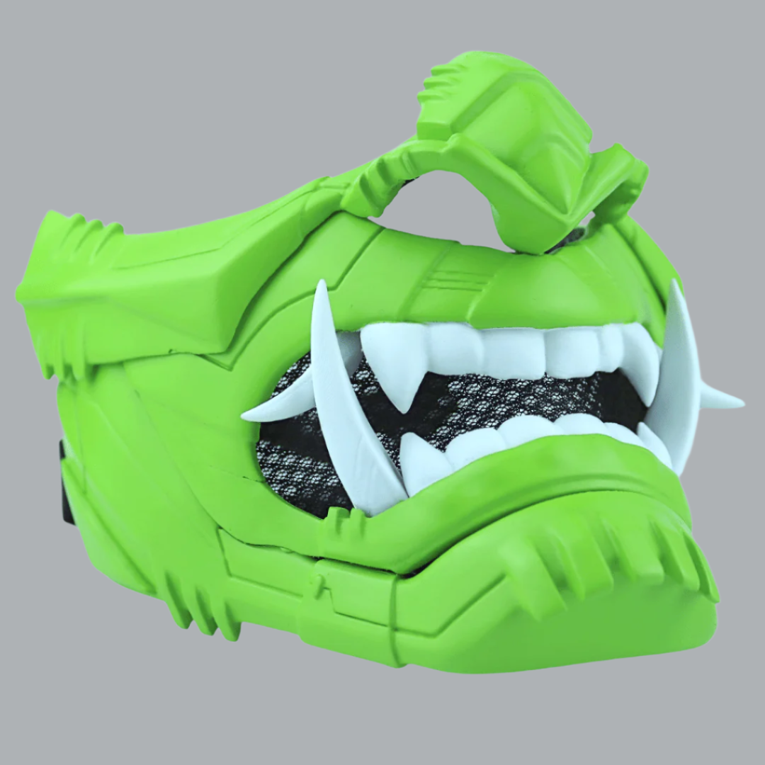 SpaceArmory Cyber Oni Mask Lime Masks