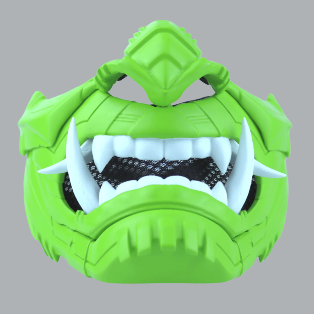 SpaceArmory Cyber Oni Mask Lime Masks