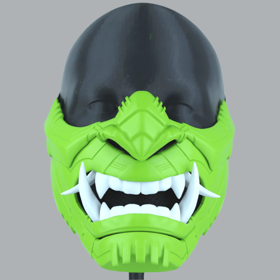 SpaceArmory Cyber Oni Mask Lime Masks