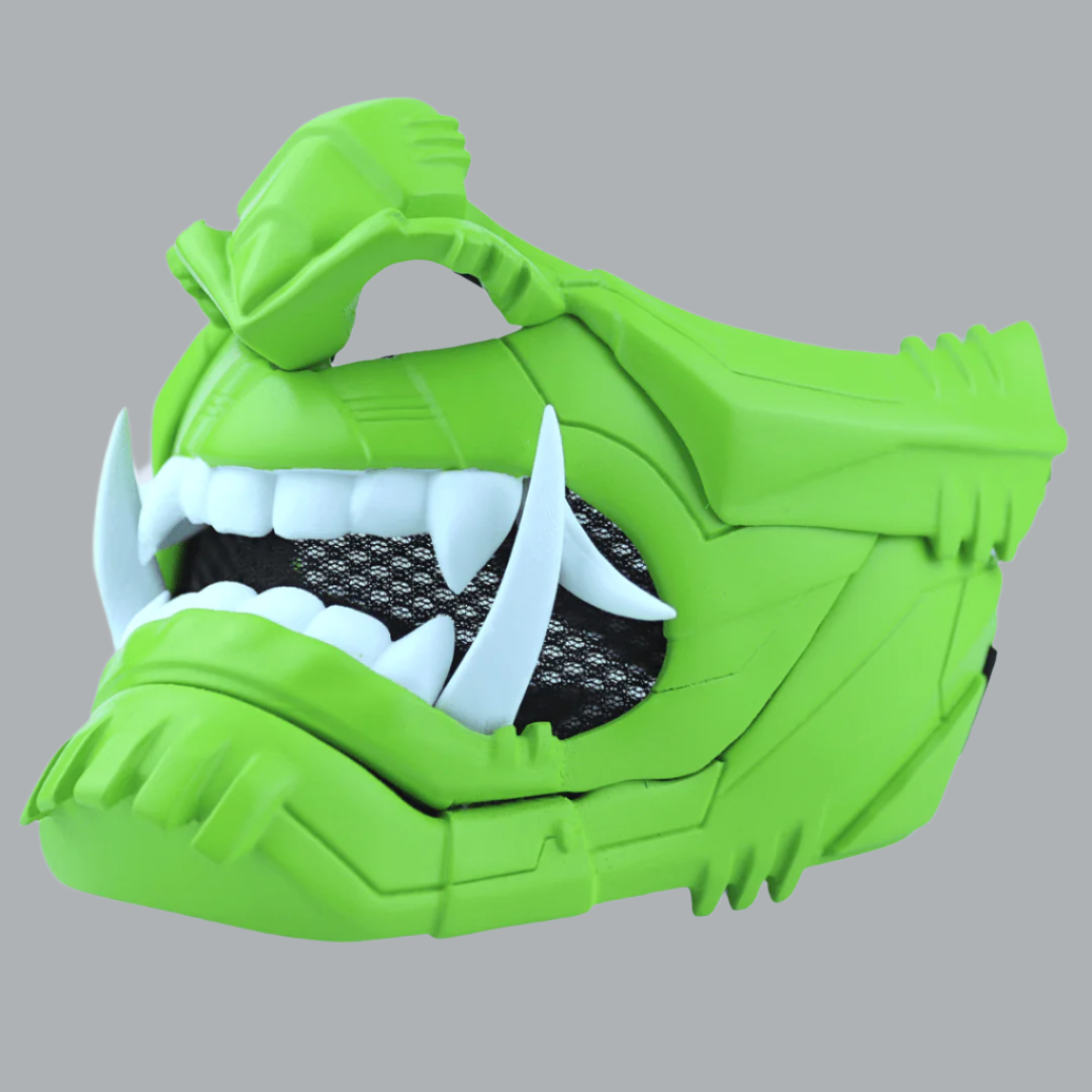 SpaceArmory Cyber Oni Mask Lime Masks