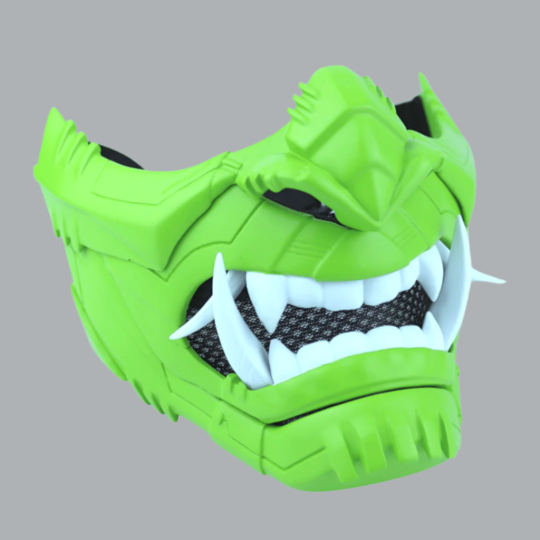 SpaceArmory Cyber Oni Mask Lime Masks