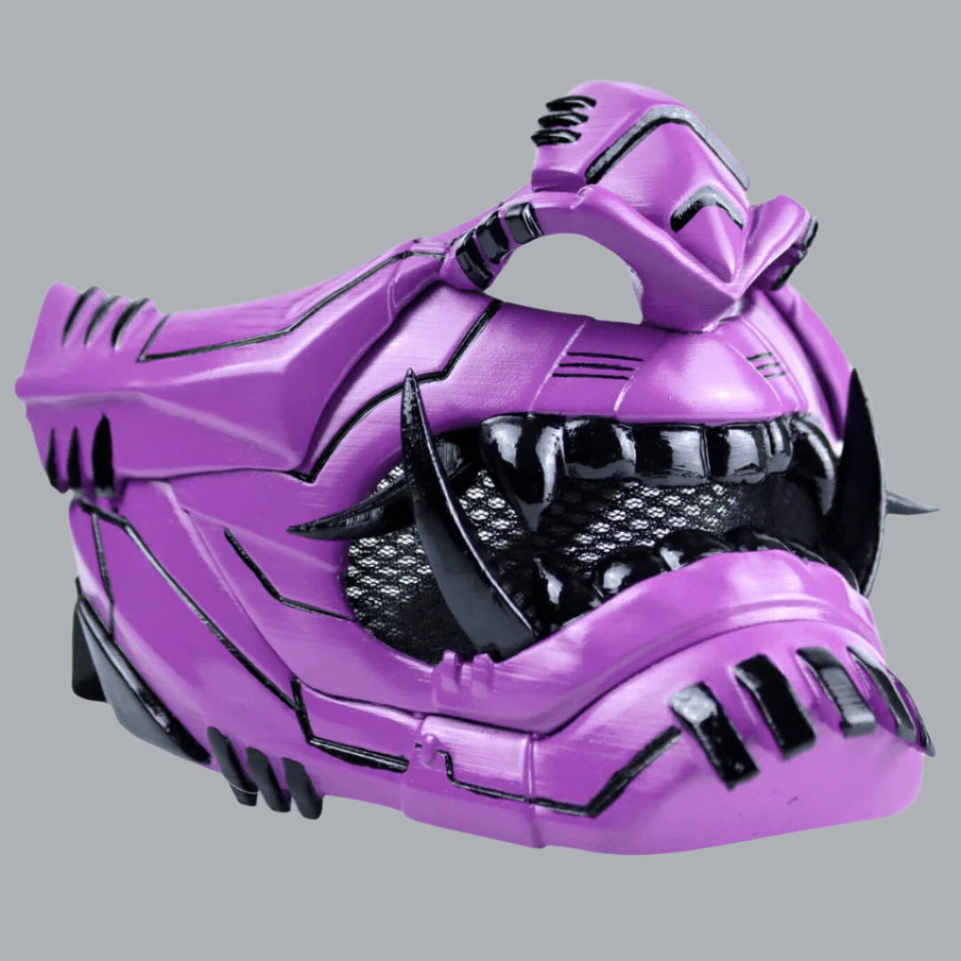 SpaceArmory Cyber Oni Mask Purple Masks
