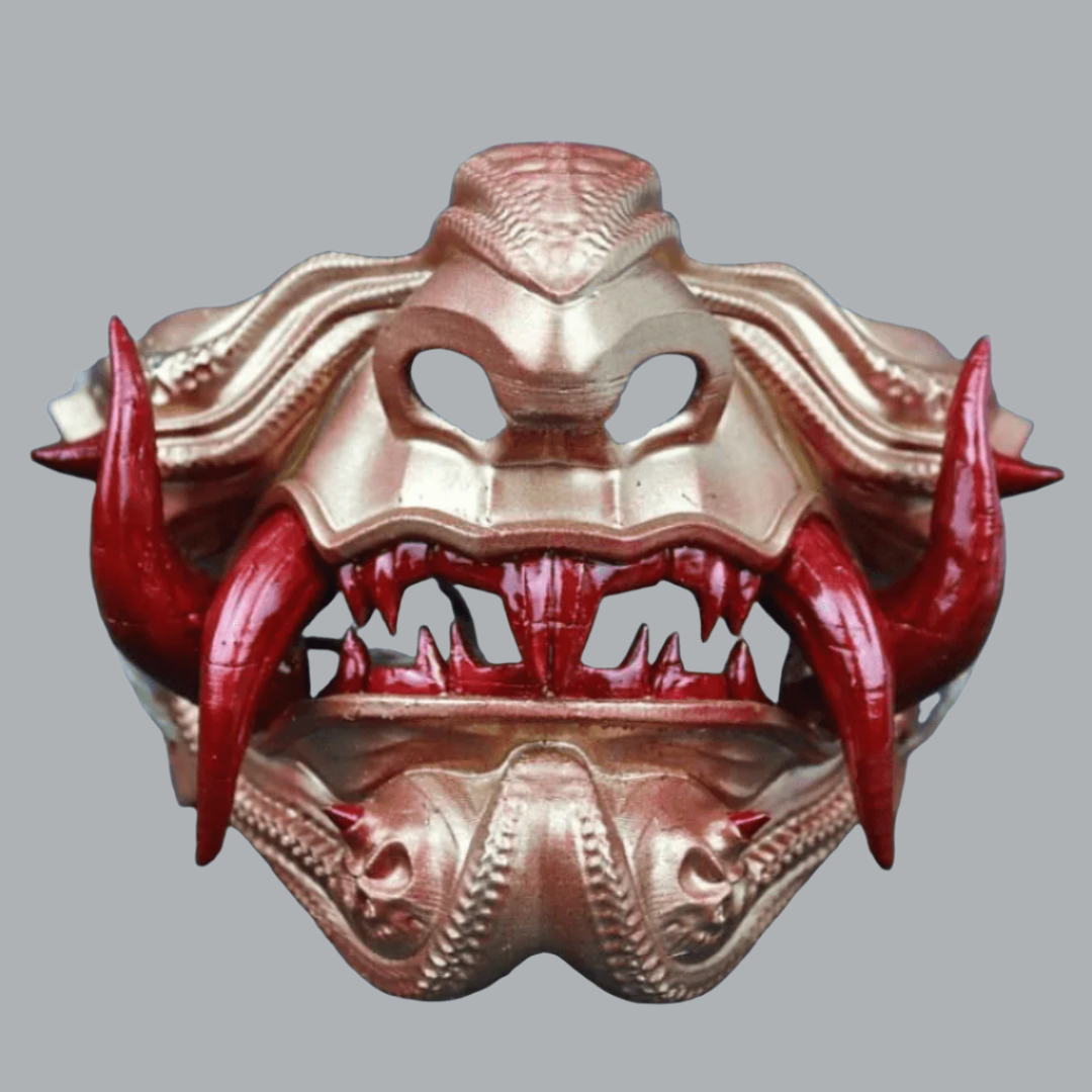 SpaceArmory Samurai Oni Mask Rose Gold