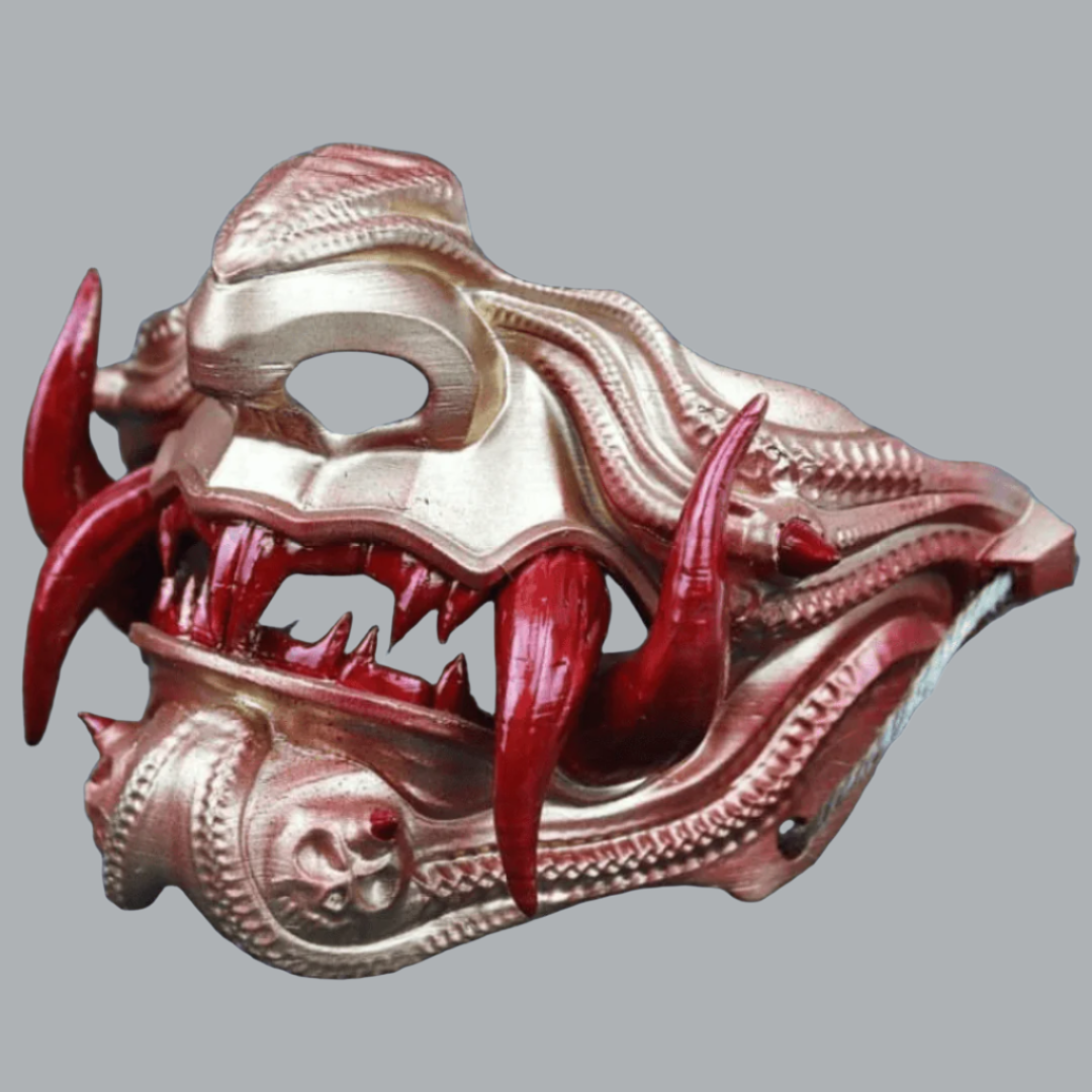 SpaceArmory Samurai Oni Mask Rose Gold