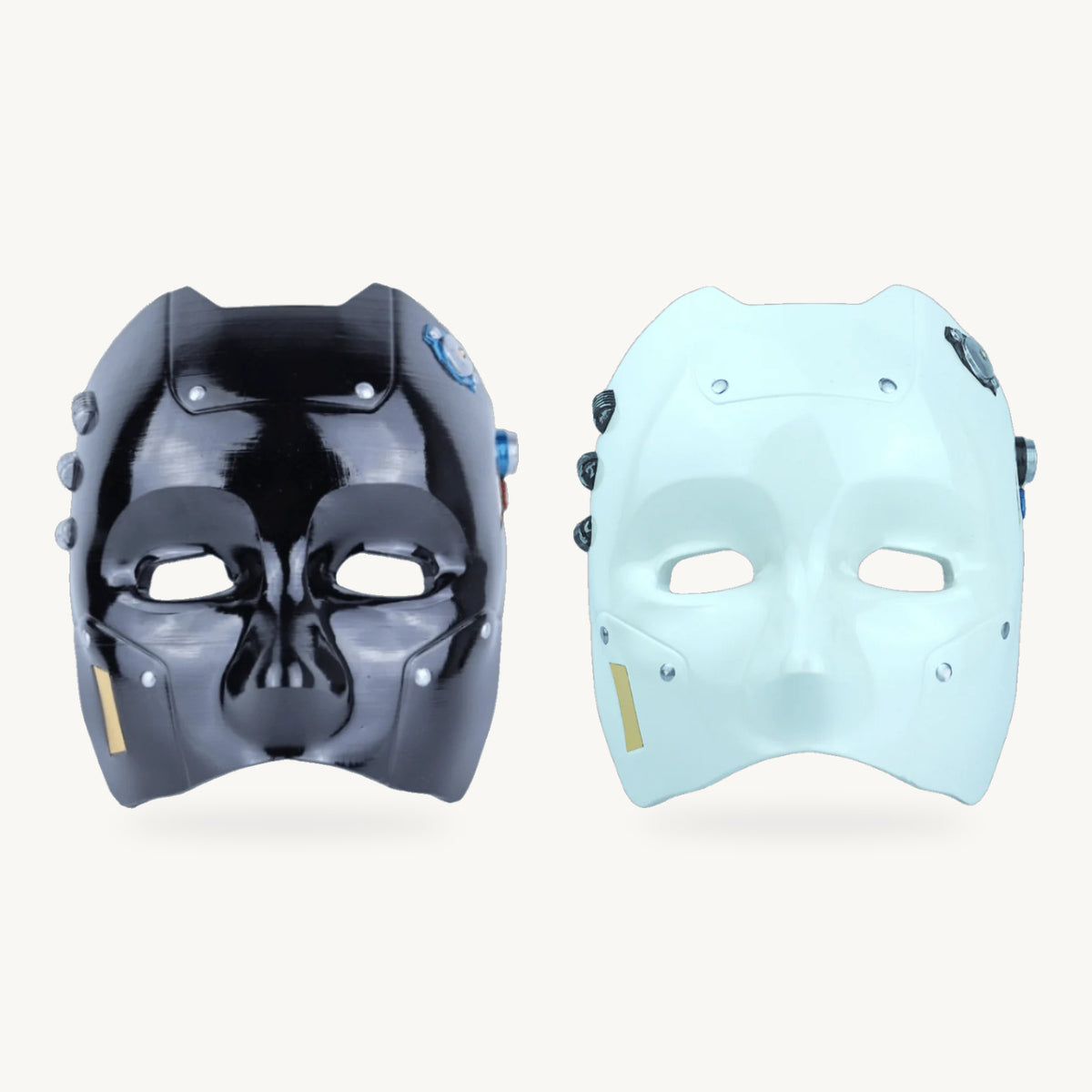 Android Contrast Duo — black and white Android masks