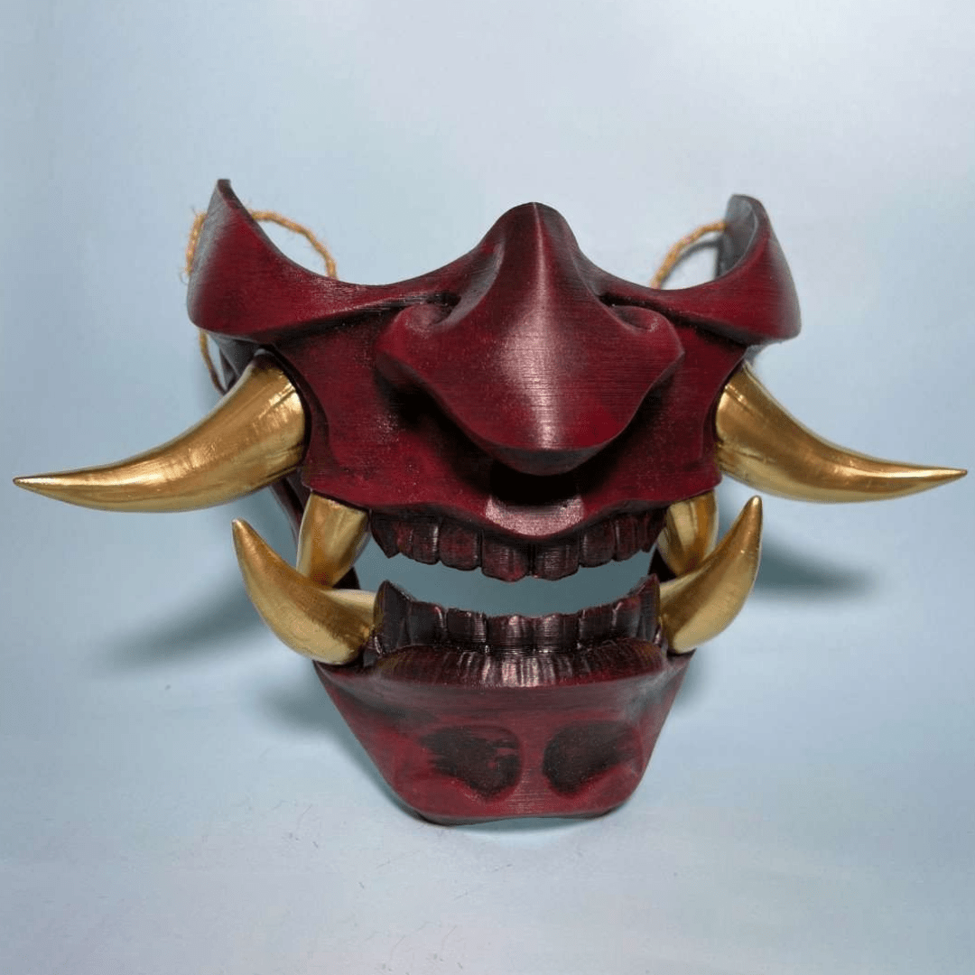 Hannya Oni Mask Red - Space Armory