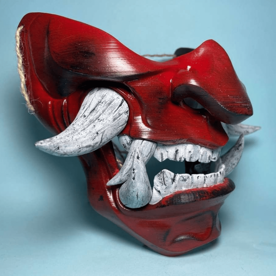 Hannya Oni Mask Red - Space Armory