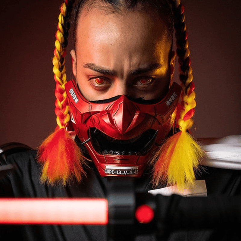 Space Armory mask worn by @officialcyberxsquad