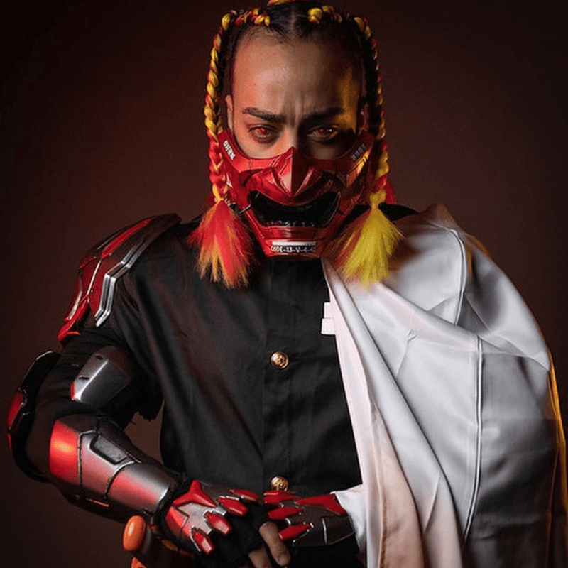 Space Armory mask worn by @officialcyberxsquad