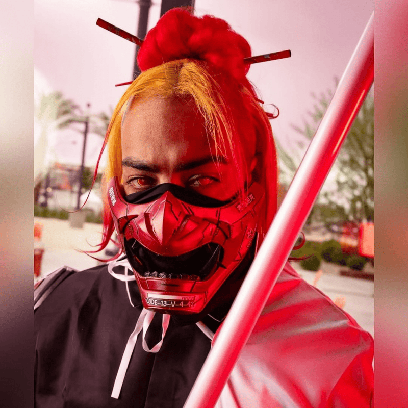 Space Armory mask worn by @officialcyberxsquad