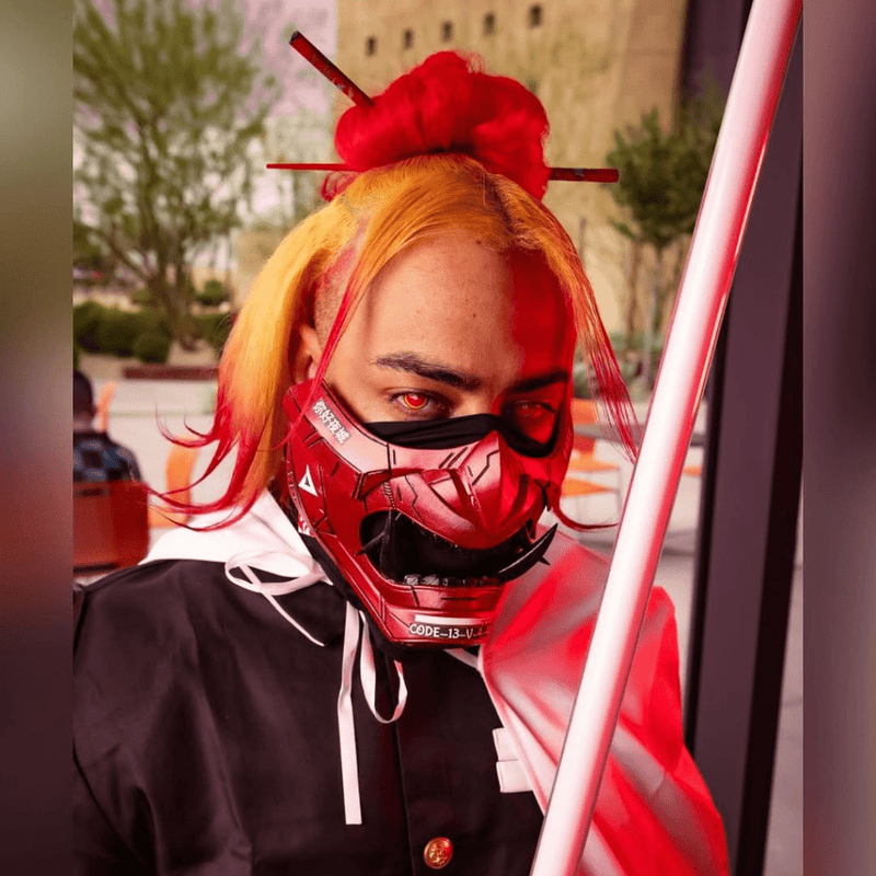 Space Armory mask worn by @officialcyberxsquad