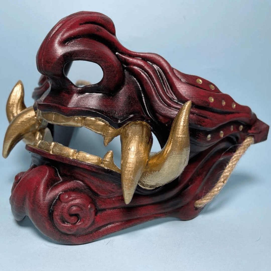 Samurai Oni Mask Red - Space Armory